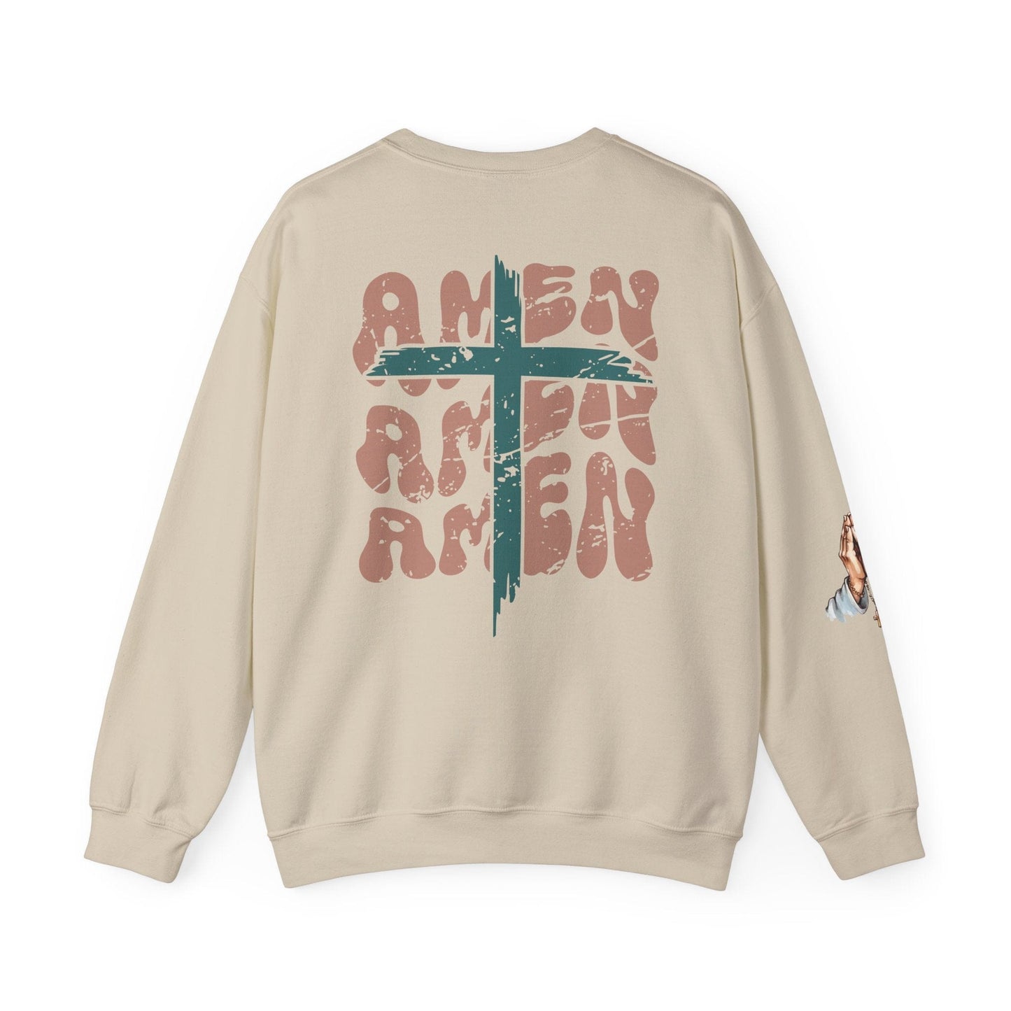 Printify Sweatshirt “Prayer Claimed” Amen Crewneck Sweatshirt “Prayer Claimed” Amen Crewneck Sweatshirt