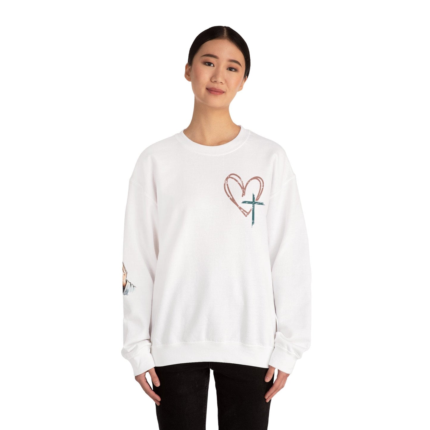 Printify Sweatshirt “Prayer Claimed” Amen Crewneck Sweatshirt “Prayer Claimed” Amen Crewneck Sweatshirt