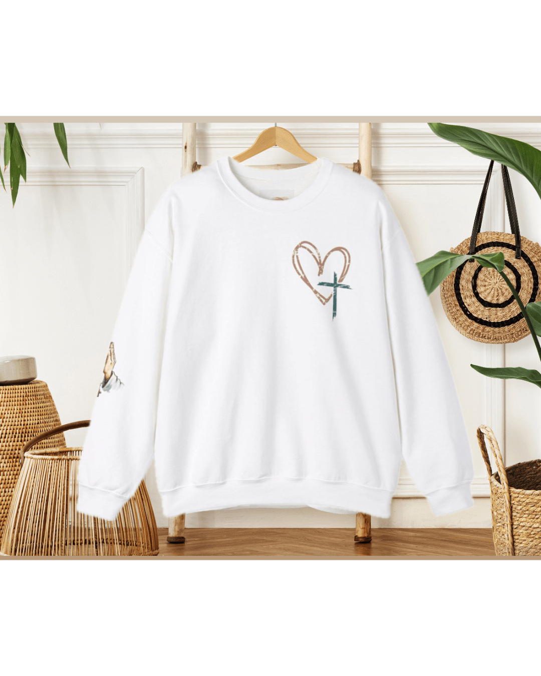 Printify Sweatshirt “Prayer Claimed” Amen Crewneck Sweatshirt “Prayer Claimed” Amen Crewneck Sweatshirt