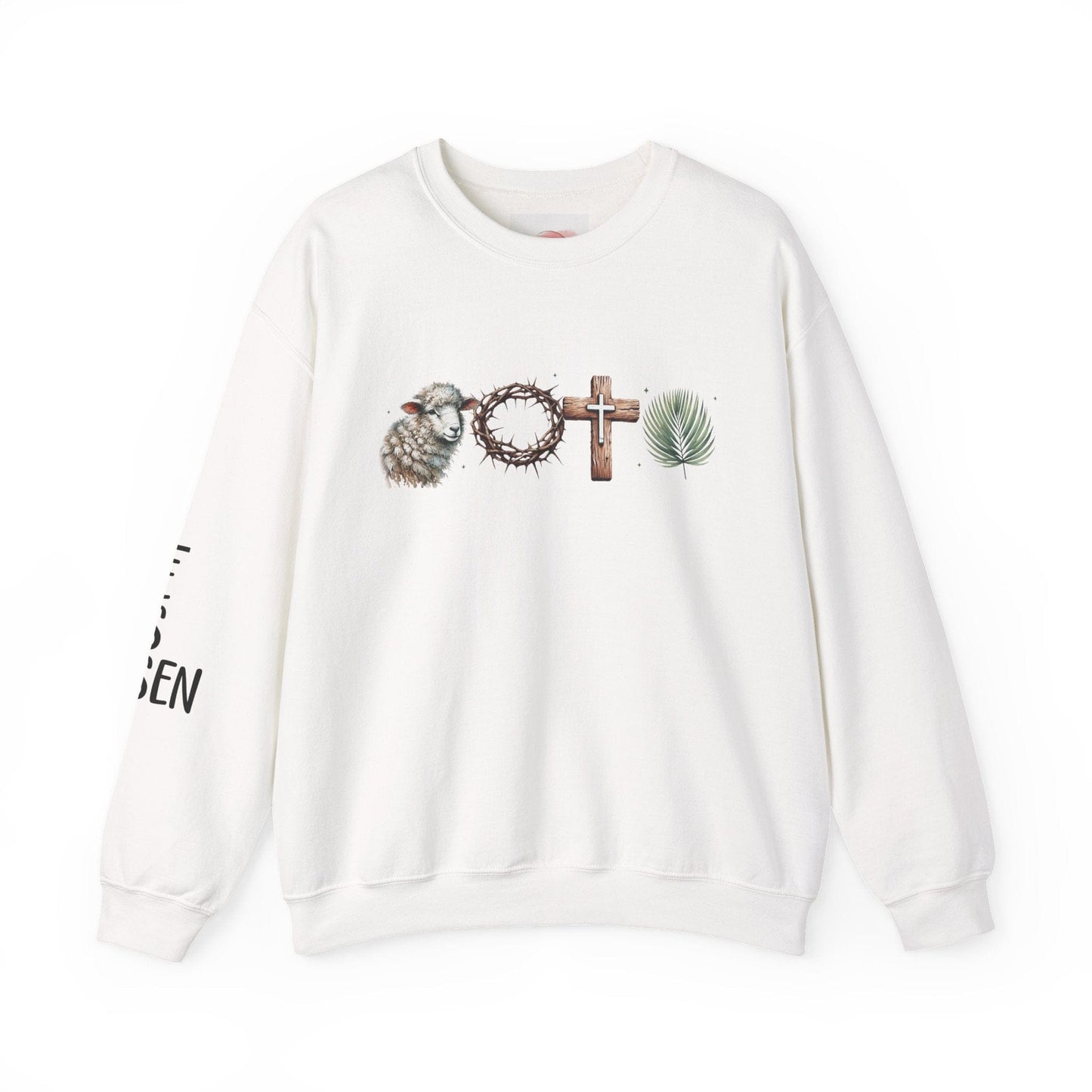 Printify Sweatshirt Resurrection Story He is Risen Sweatshirt Resurrection Story He is Risen Sweatshirt