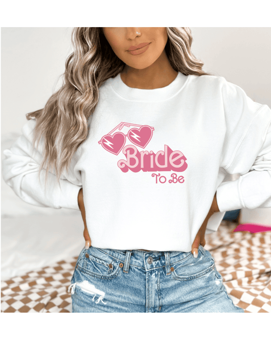 Printify Sweatshirt White / S Bride to Be Retro Crewneck Bride to Be Retro Crewneck