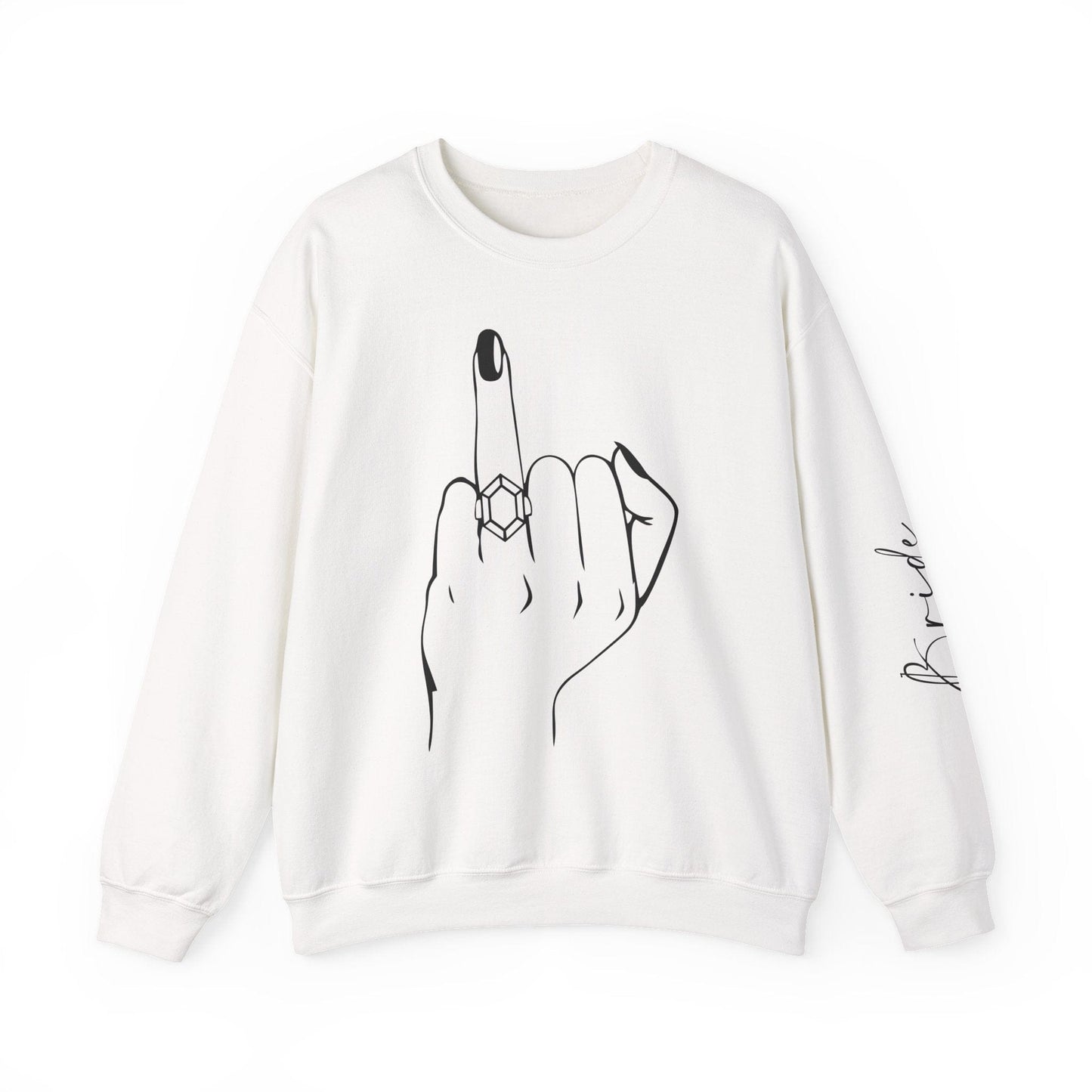 Printify Sweatshirt White / S Engagement | Bride Crewneck Sweatshirt Engagement | Bride Crewneck Sweatshirt