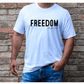 Printify T-Shirt FREEDOM - Charlie Kirk Unisex T-Shirt FREEDOM - Charlie Kirk Unisex T-Shirt