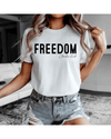 Printify T-Shirt FREEDOM - Charlie Kirk Unisex T-Shirt FREEDOM - Charlie Kirk Unisex T-Shirt