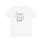 Printify T-Shirt He Holds My Heart Christian T-Shirt | Jesus Has My Back Tee He Holds My Heart Christian T-Shirt | Jesus Has My Back Tee