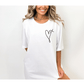 Printify T-Shirt He Holds My Heart Christian T-Shirt | Jesus Has My Back Tee He Holds My Heart Christian T-Shirt | Jesus Has My Back Tee