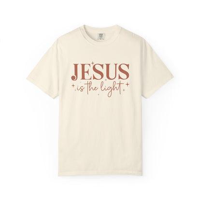 Printify T-Shirt Ivory / S Jesus is the Light Neutral Tee Jesus is the Light Neutral Tee