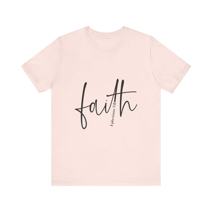 Printify T-Shirt Soft Pink / XS Faith Ephesians 2:8 | Saved by Grace Tee Faith Ephesians 2:8 | Saved by Grace Tee