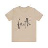 Printify T-Shirt Tan / XS Faith Ephesians 2:8 | Saved by Grace Tee Faith Ephesians 2:8 | Saved by Grace Tee