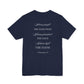 Printify T-Shirt “Well Done, Faithful Servant” Charlie Kirk Remembrance Tee - Navy and White “Well Done, Faithful Servant” Charlie Kirk Remembrance Tee - Navy and White