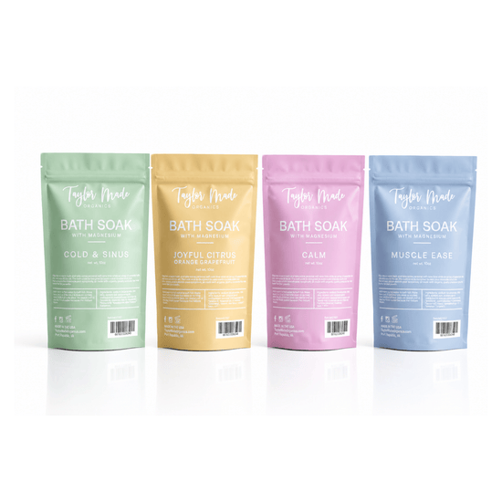 Taylor Made Organics bath additive Magnesium Bath Soaks with Essential Oils Magnesium Bath Soaks with Essential Oils