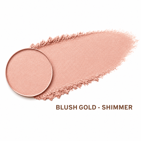 Taylor Made Organics eyeshadow blush_gold Pressed Mineral Eyeshadow Single | Talc-Free Pressed Mineral Eyeshadow Single | Talc-Free