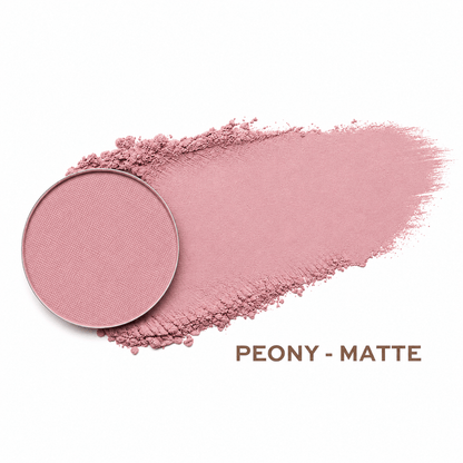 Taylor Made Organics eyeshadow peony Pressed Mineral Eyeshadow Single | Talc-Free Pressed Mineral Eyeshadow Single | Talc-Free