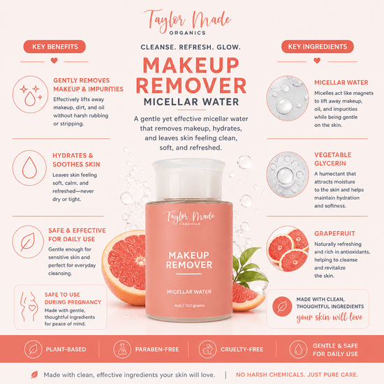 Taylor Made Organics makeup Micellar Makeup Remover for Face & Eyes Micellar Makeup Remover for Face & Eyes