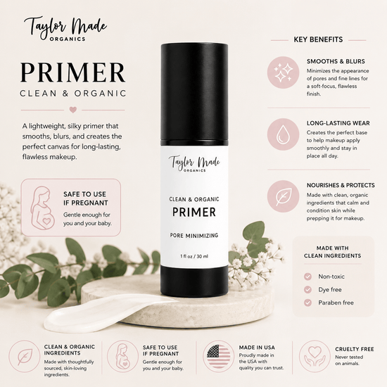 Taylor Made Organics primer Hydrating Face Primer – Smooth, Pore-Blurring Makeup Base Hydrating Face Primer – Smooth, Pore-Blurring Makeup Base