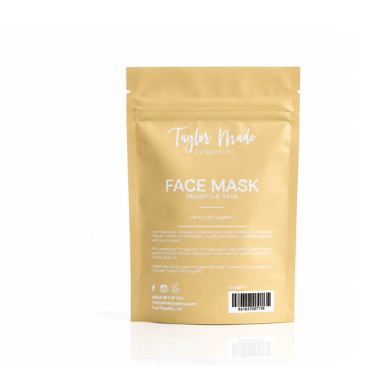 Taylor Made Organics Skin Care Masks & Peels Sensitive Skin Clay Face Mask | Calendula & Chamomile Sensitive Skin Clay Face Mask | Calendula & Chamomile
