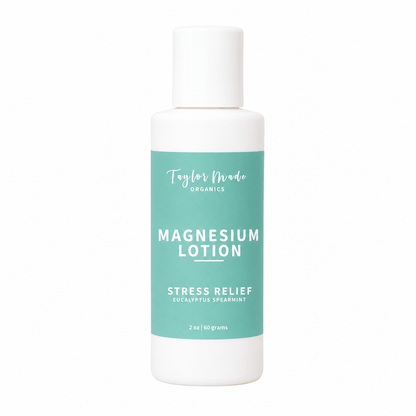 Taylor Made Organics therapeutic lotion 2oz Magnesium Organic Lotion Stress Relief Magnesium Organic Lotion Stress Relief