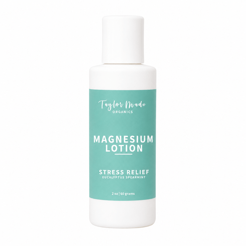 Taylor Made Organics therapeutic lotion 2oz Magnesium Organic Lotion Stress Relief Magnesium Organic Lotion Stress Relief