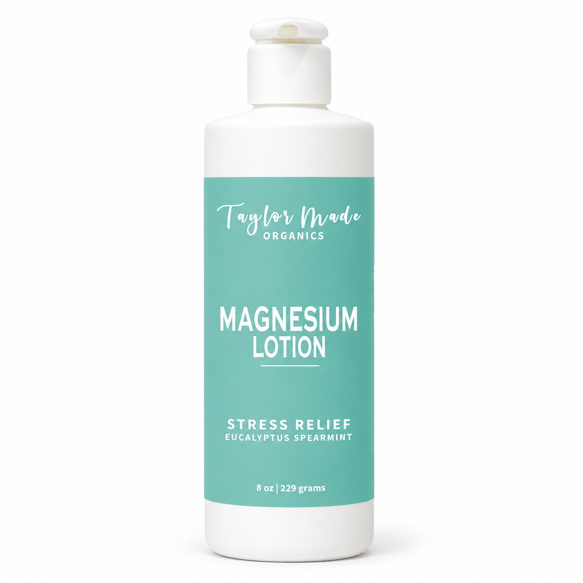 Taylor Made Organics therapeutic lotion 8oz Magnesium Organic Lotion Stress Relief Magnesium Organic Lotion Stress Relief