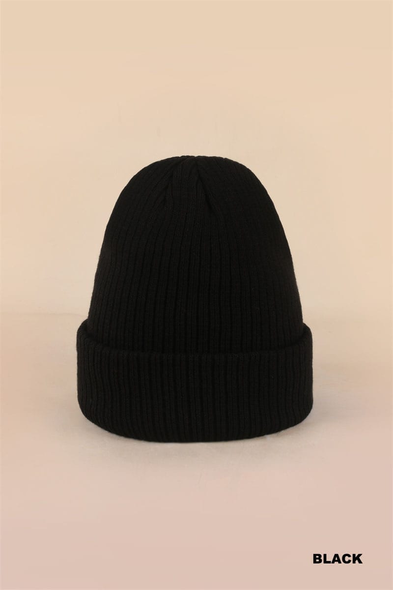 Zenana hat Pearl Coquette Bow Cuff Beanie Pearl Coquette Bow Cuff Beanie