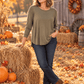 Zenana Long Sleeve Top OLIVE / S Flowy Round Hem Rayon Long Sleeve Top Flowy Round Hem Rayon Long Sleeve Top