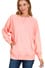 Zenana Pullover DK PINK / S Acid-Washed French Terry Pullover with Pockets Acid-Washed French Terry Pullover with Pockets